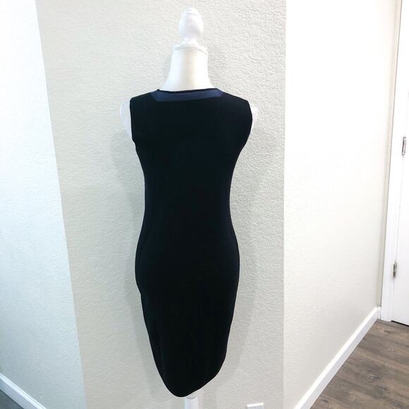 Vince Colorblock Multi-Stitch Sleeveless Wool Sweater Dress - Picture 6 of 14